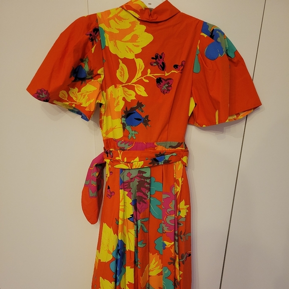 Sz 2 Christopher John Rogers Floral Shirtdress - Picture 7 of 9